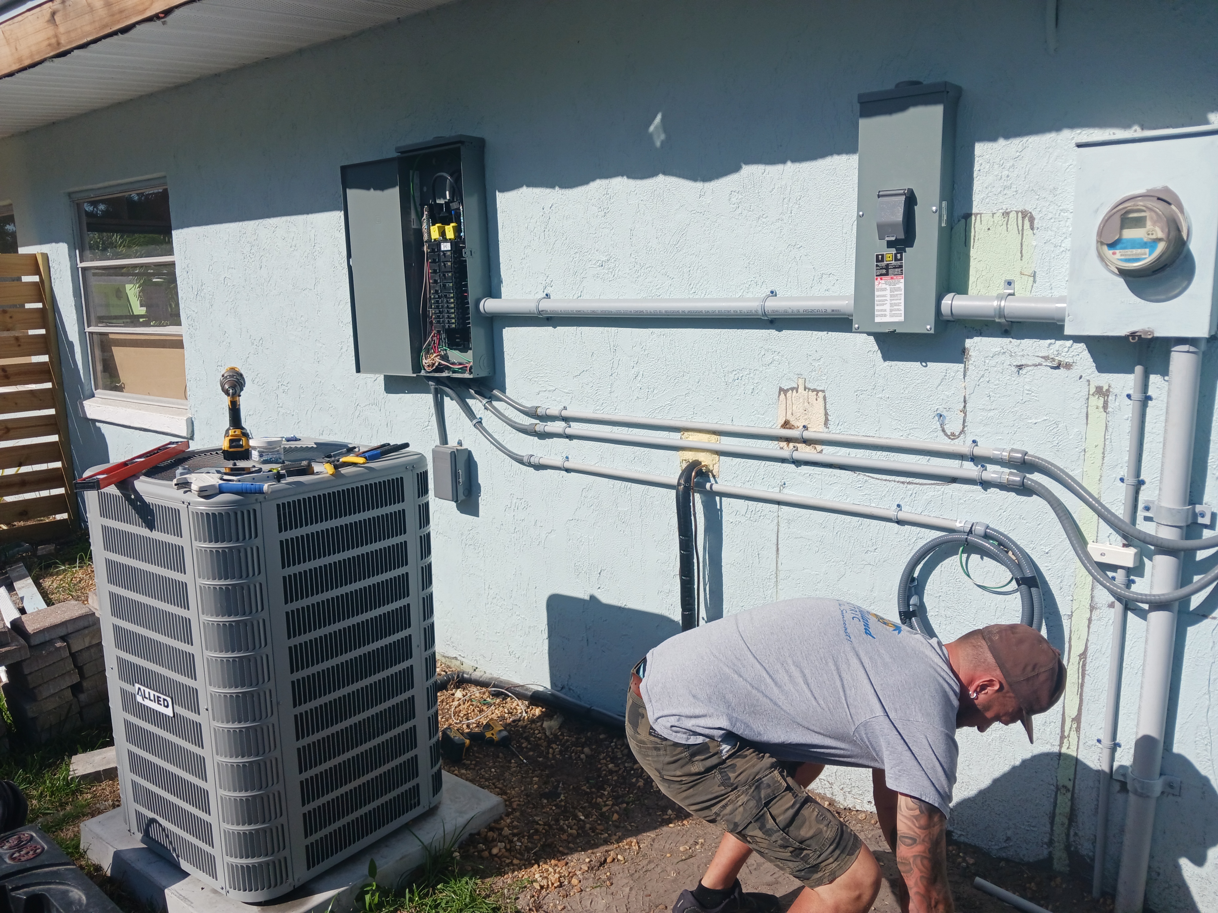 Completed electrical installation by Shock Doctors Electric.